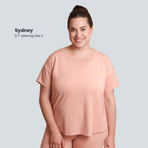 Breezy Short Sleeve Pajama Tee - The Knit V-Neck