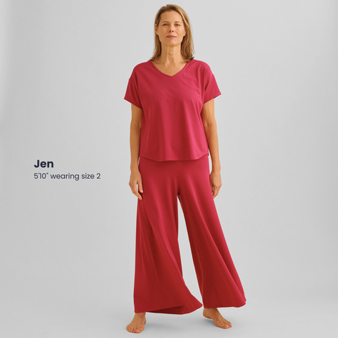 Airy Wide Leg Pajama Pants