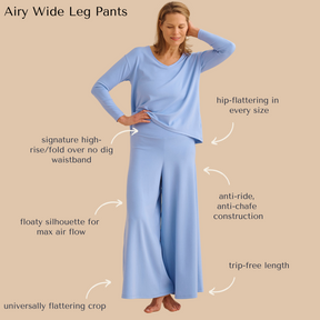 Airy Wide Leg Pajama Pants