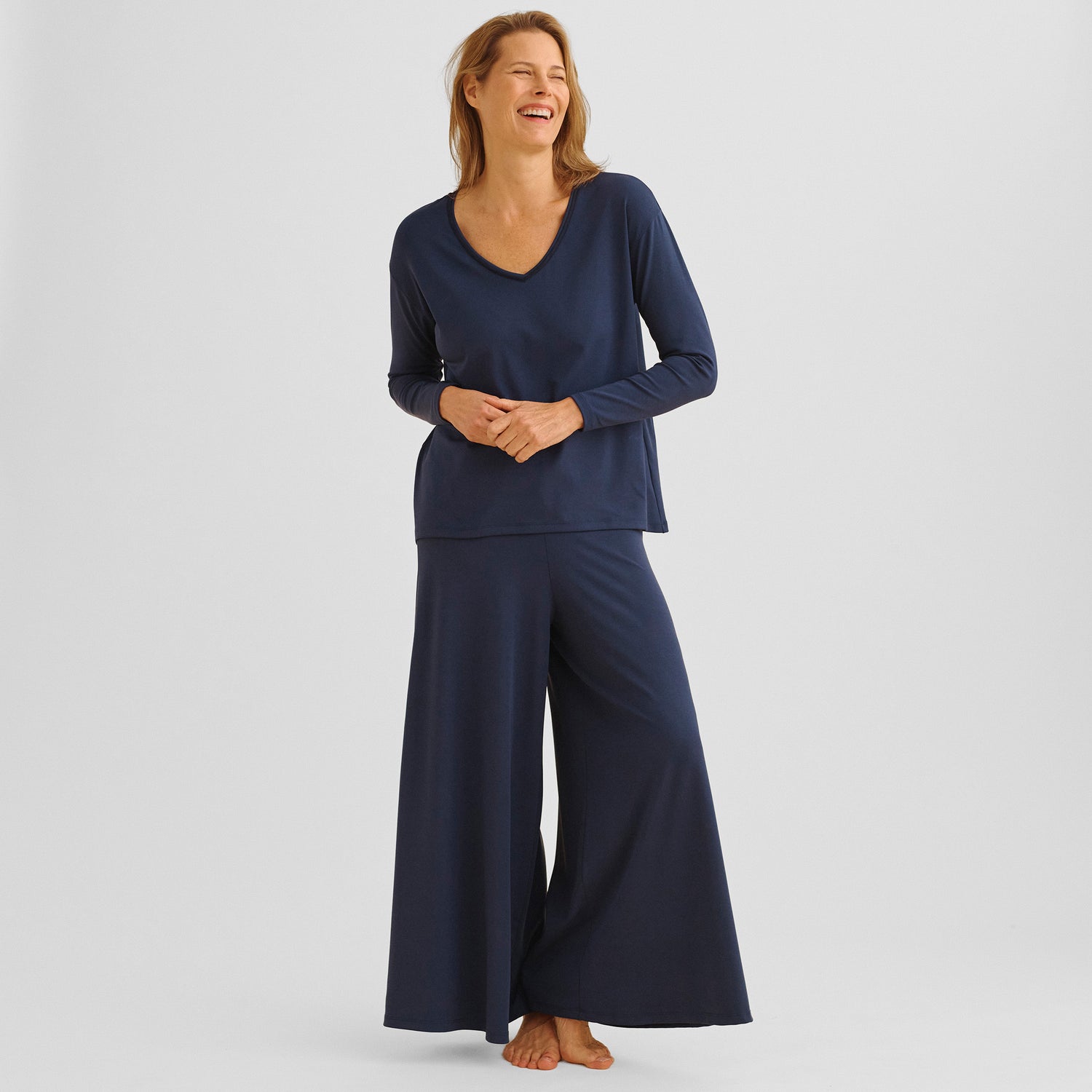 Airy Wide Leg Pajama Pants
