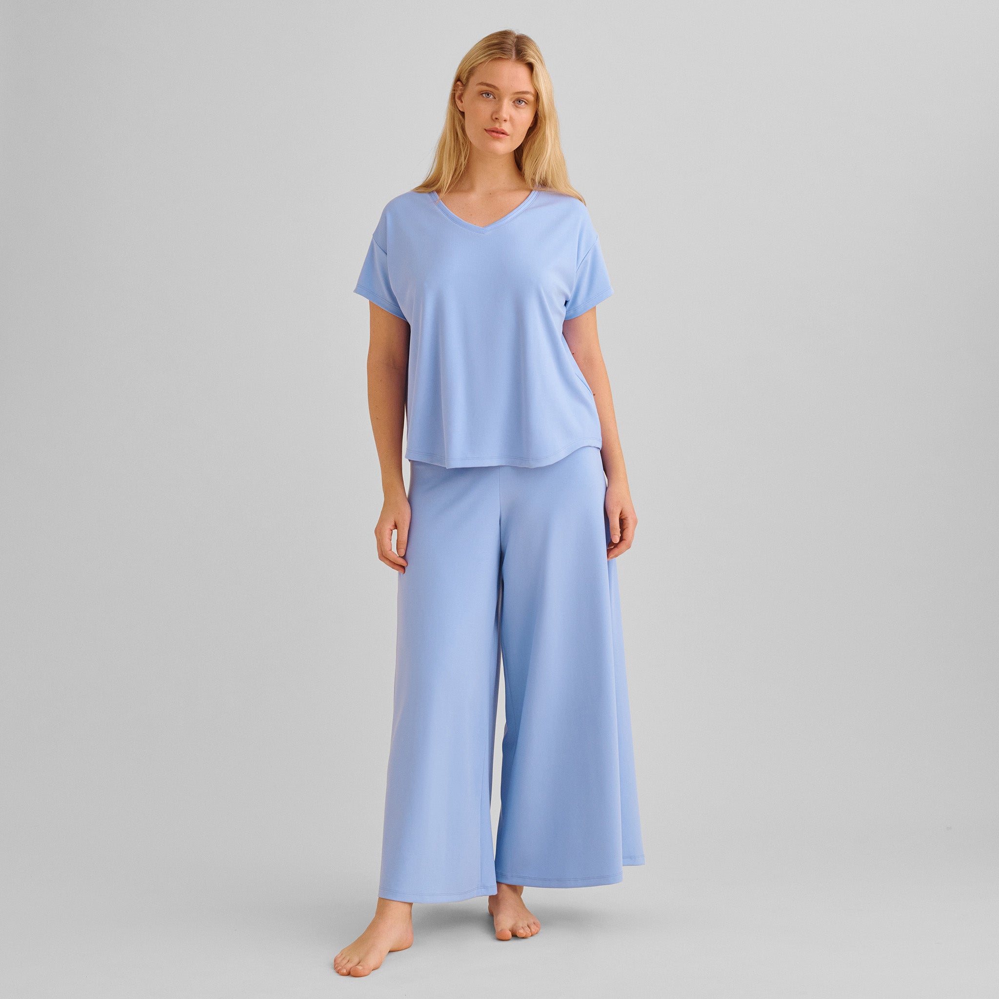 Airy Wide Leg Pajama Pants