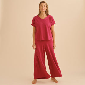 Airy Wide Leg Pajama Pants
