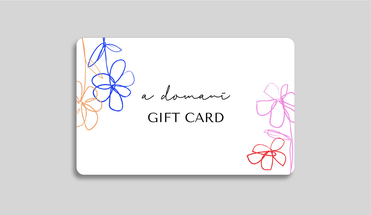 A DOMANI gift card